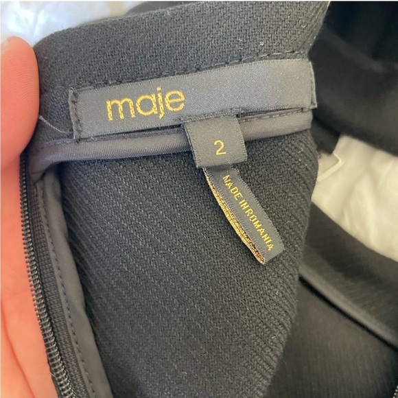 Maje black Ruliet suspender mini dress - Picture 11 of 13